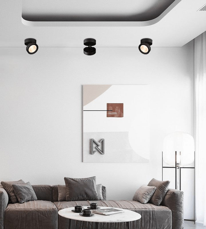 360° Rotating Round LED Ceiling Downlight with 90° Tilt