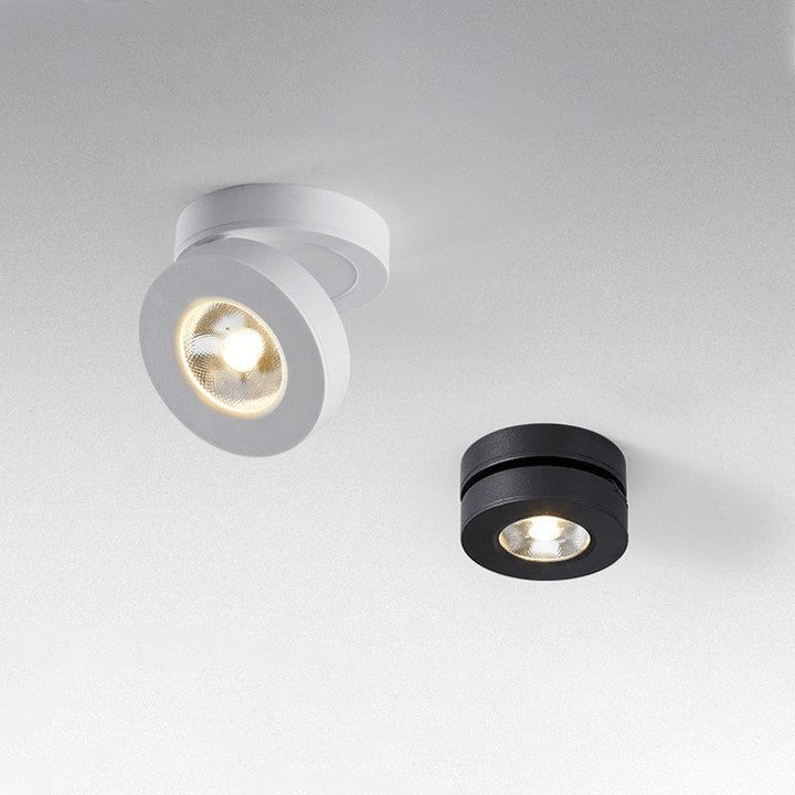 360° Rotating Round LED Ceiling Downlight with 90° Tilt