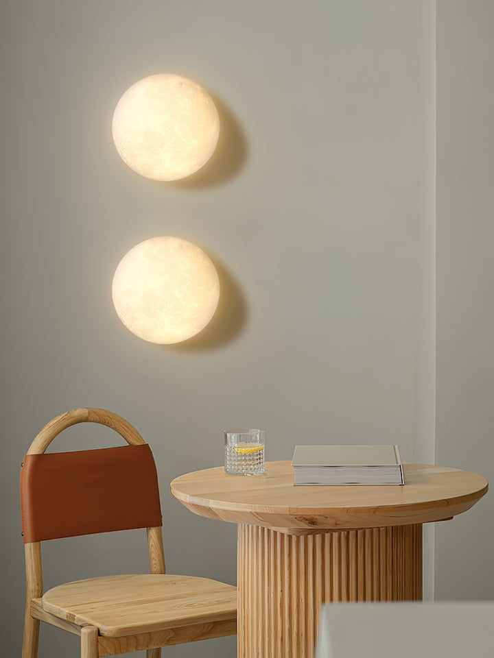 3D Lunar Wall Lamp - Moonlight Ambiance