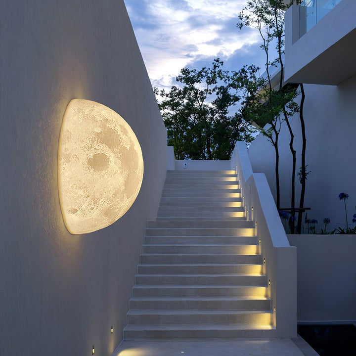 3D Lunar Wall Lamp - Moonlight Ambiance