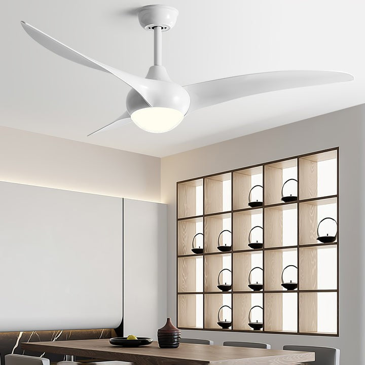 52-Inch Integrated LED Ceiling Fan with Opal Glass Light