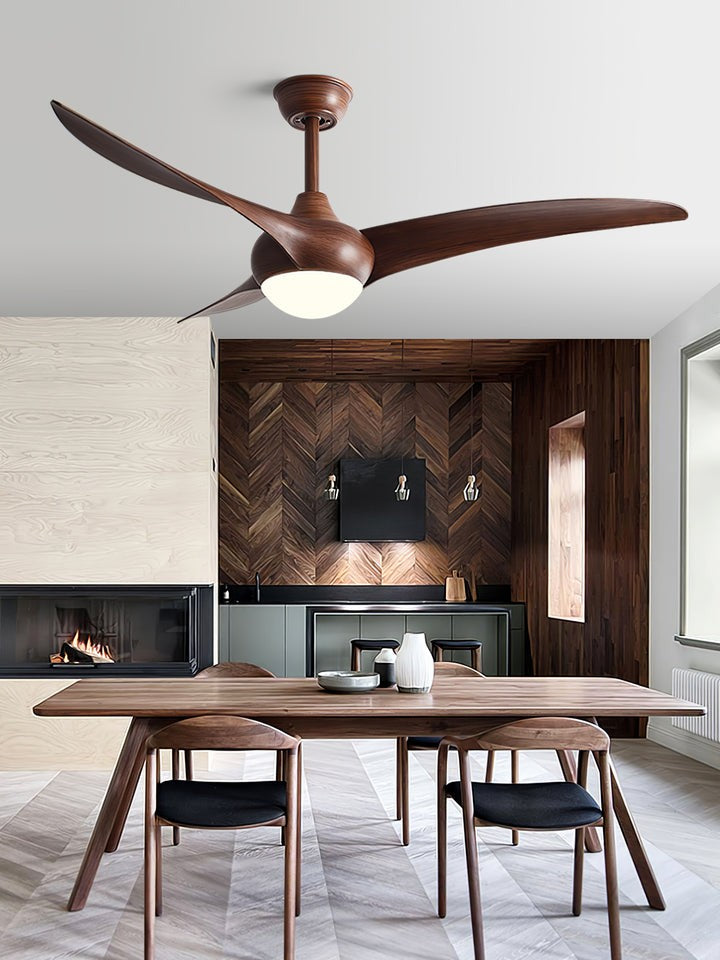 52-Inch Integrated LED Ceiling Fan with Opal Glass Light