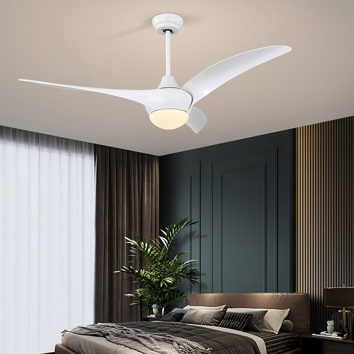 52-Inch Integrated LED Ceiling Fan with Opal Glass Light