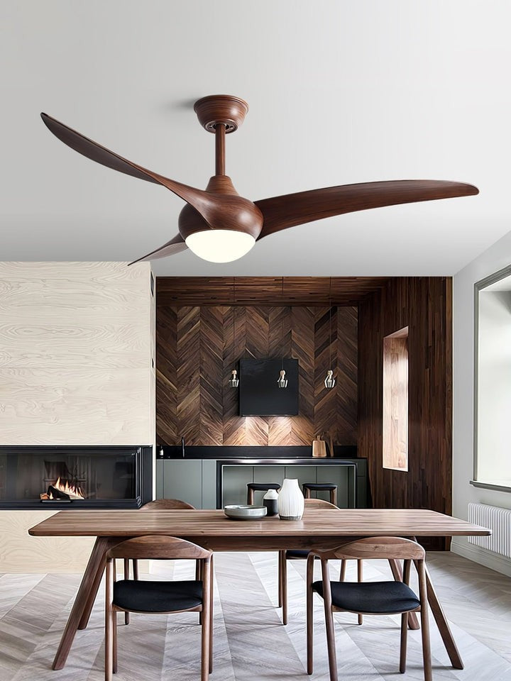 52-Inch Integrated LED Ceiling Fan with Opal Glass Light