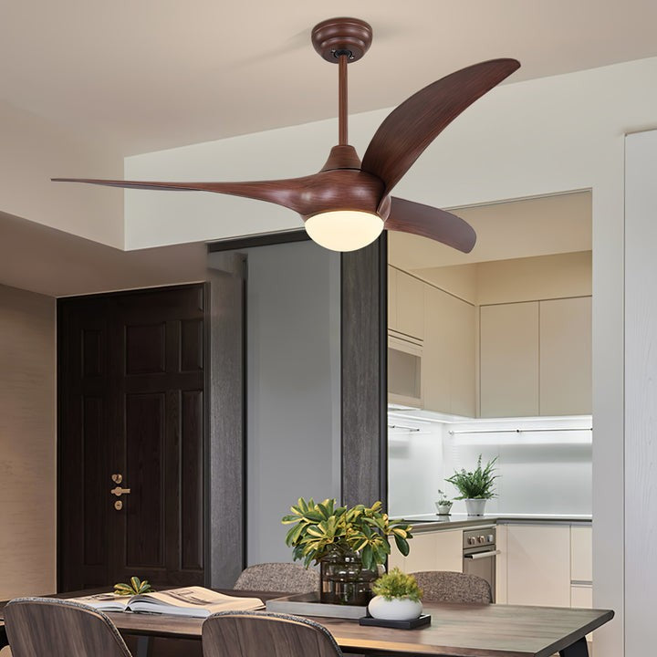 52-Inch Integrated LED Ceiling Fan with Opal Glass Light