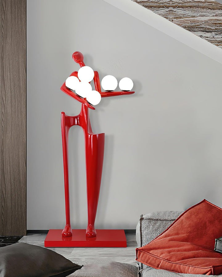 Abstract Guardian Sculpture LED Floor Lamp