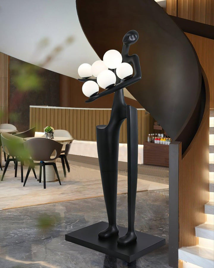 Abstract Guardian Sculpture LED Floor Lamp