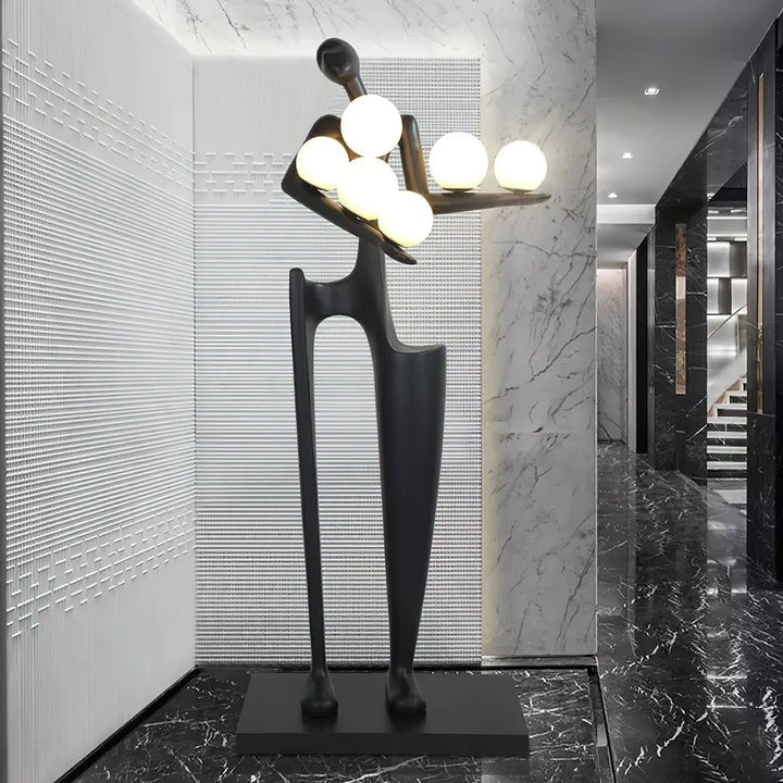 Abstract Guardian Sculpture LED Floor Lamp