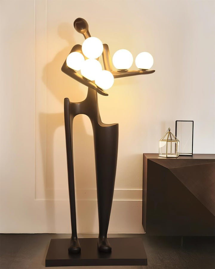 Abstract Guardian Sculpture LED Floor Lamp
