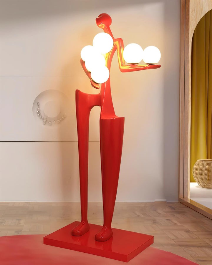 Abstract Guardian Sculpture LED Floor Lamp