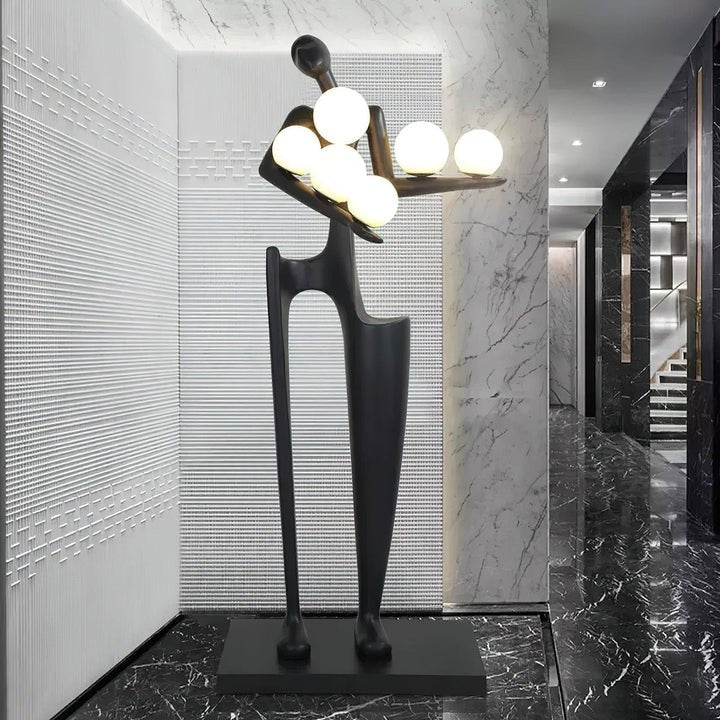Abstract Guardian Sculpture LED Floor Lamp