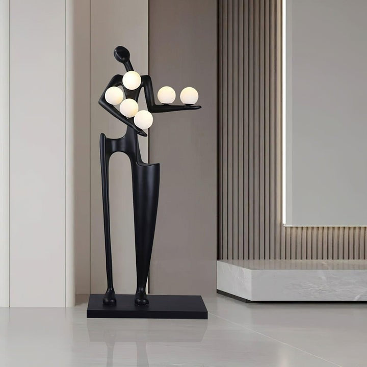 Abstract Guardian Sculpture LED Floor Lamp