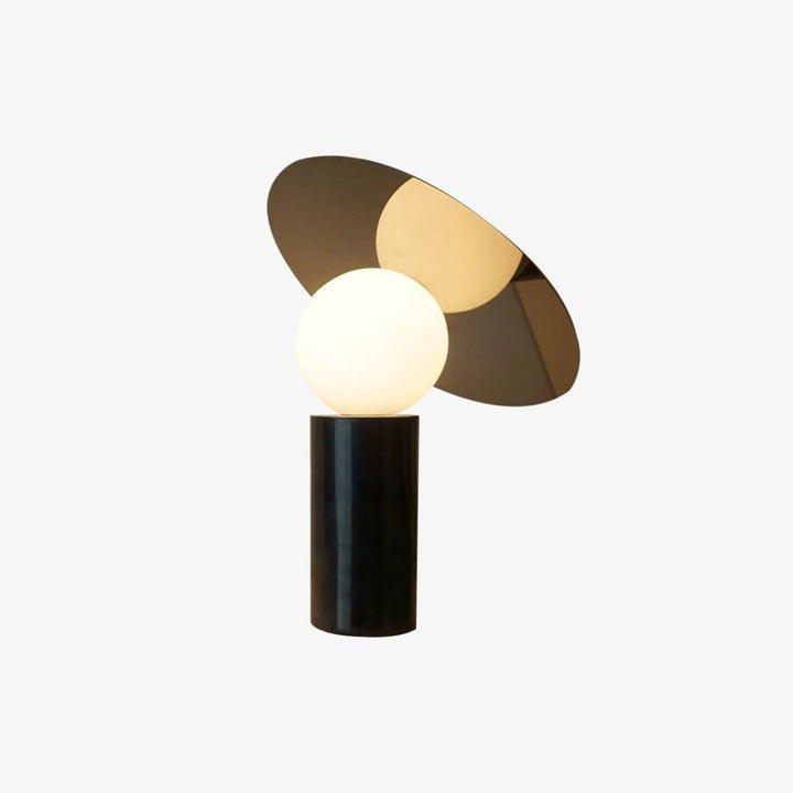 Adjustable 360° Disc Table Lamp with Marble Base