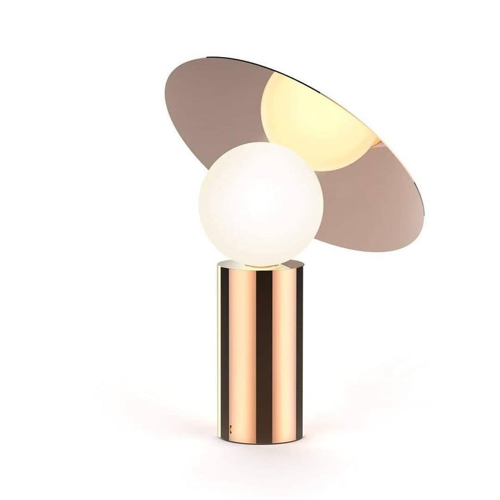 Adjustable 360° Disc Table Lamp with Marble Base