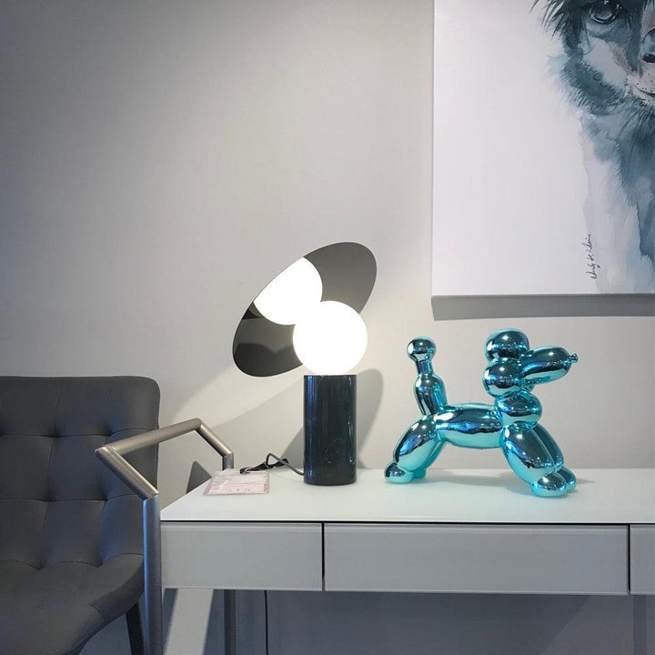 Adjustable 360° Disc Table Lamp with Marble Base