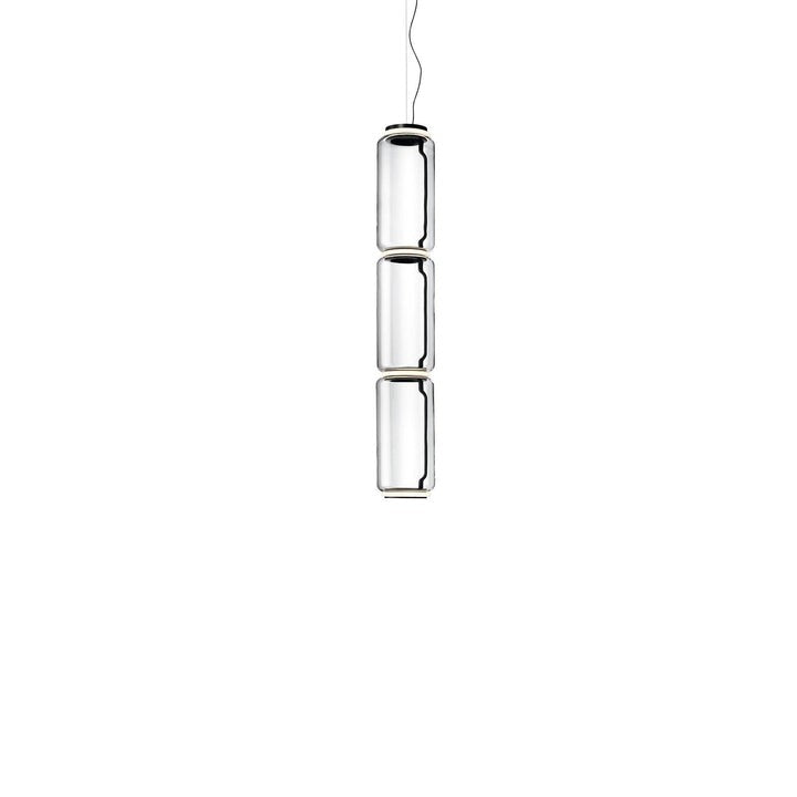 Adjustable Clear Glass Cylinder LED Pendant Light