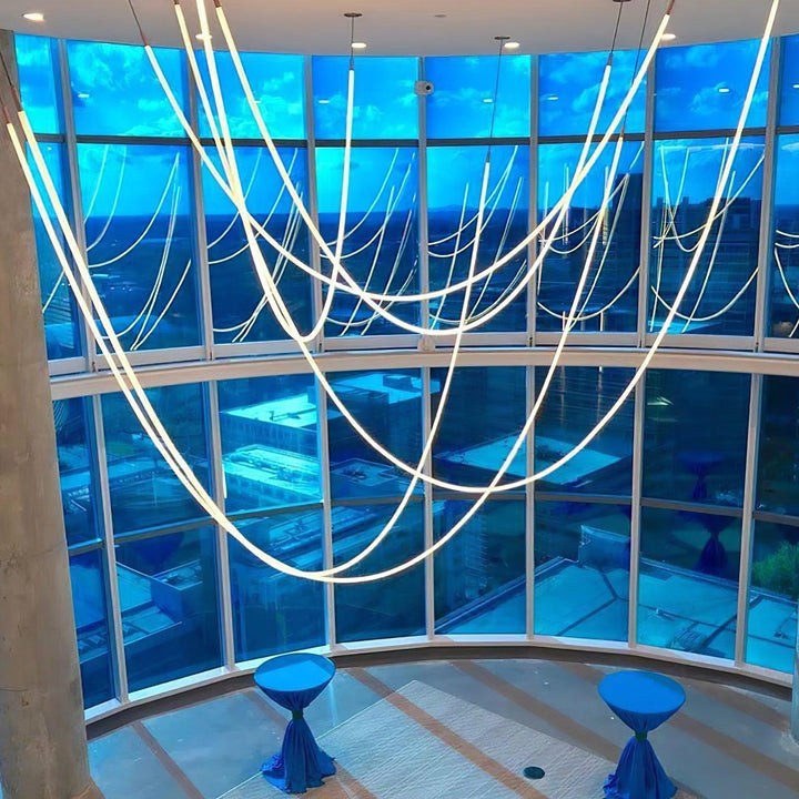 Adjustable Curved Silicone Pendant Light
