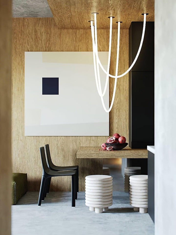 Adjustable Curved Silicone Pendant Light
