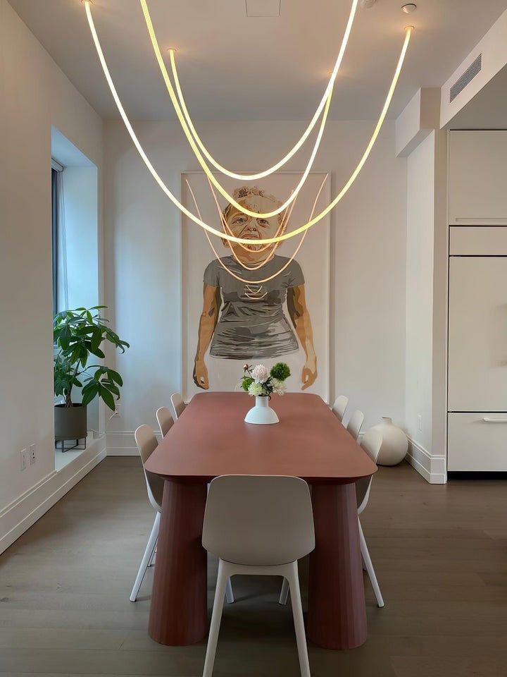 Adjustable Curved Silicone Pendant Light