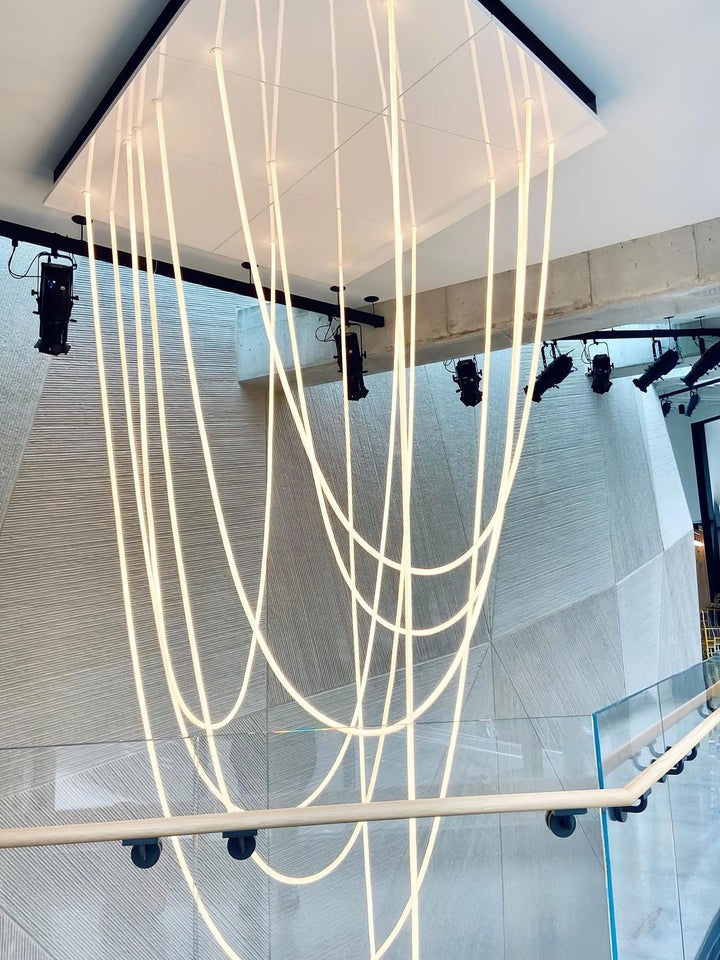 Adjustable Curved Silicone Pendant Light