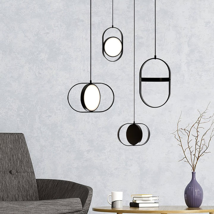Adjustable Moon-Inspired LED Pendant Light