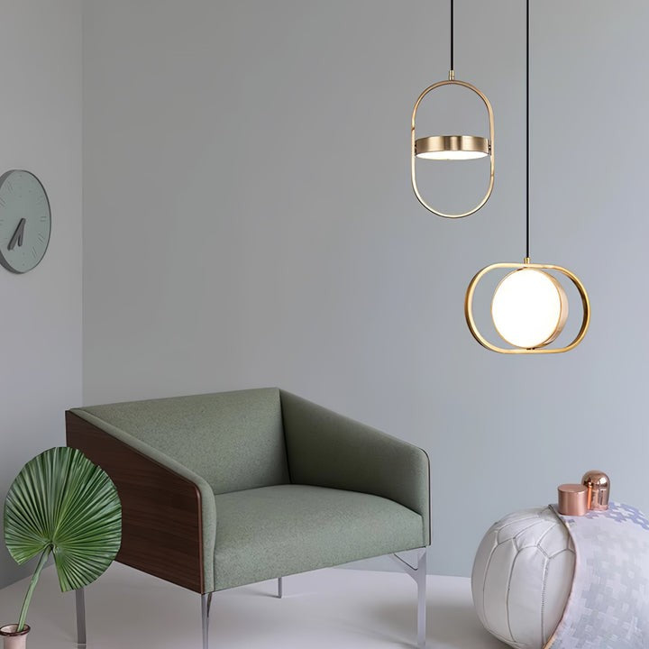 Adjustable Moon-Inspired LED Pendant Light