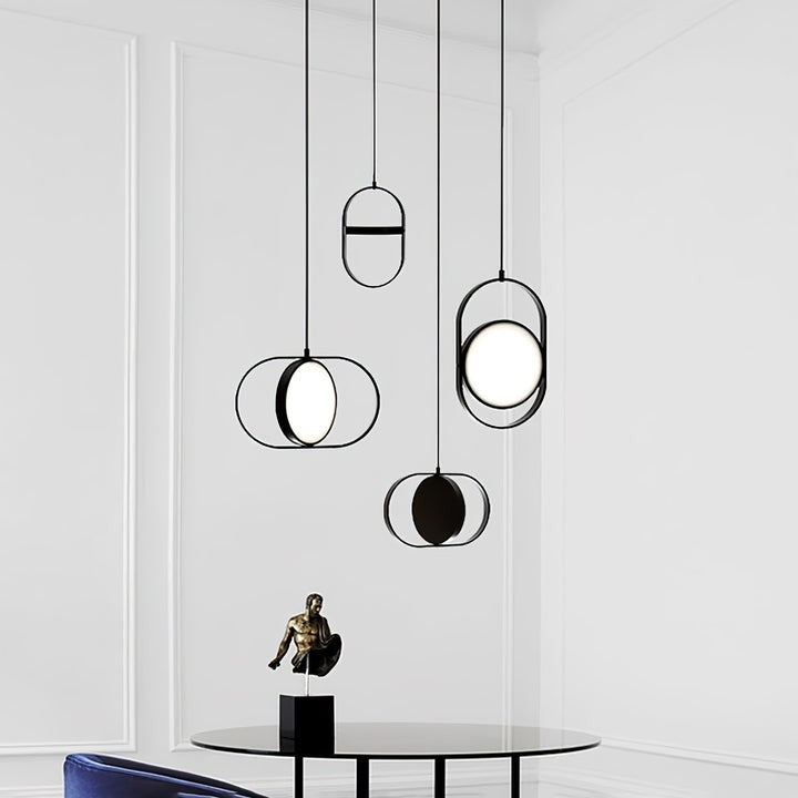 Adjustable Moon-Inspired LED Pendant Light