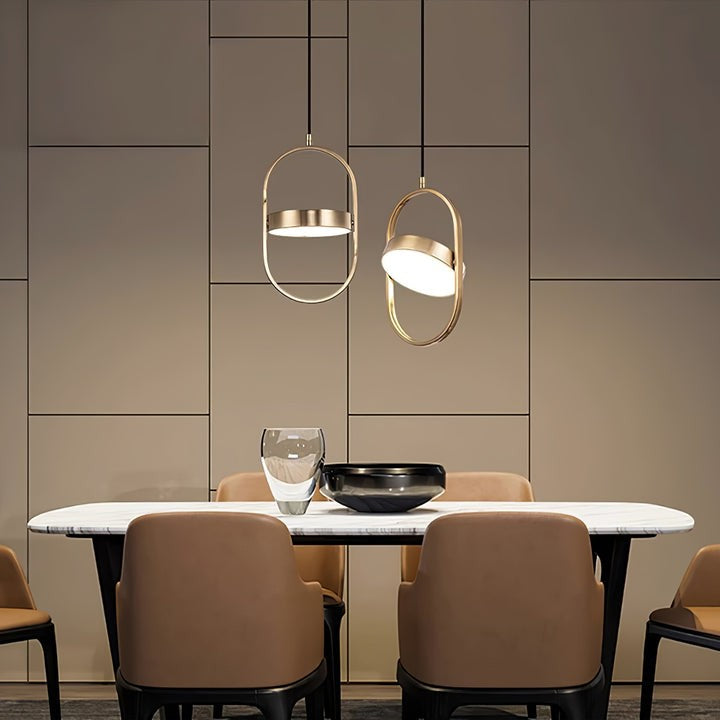 Adjustable Moon-Inspired LED Pendant Light