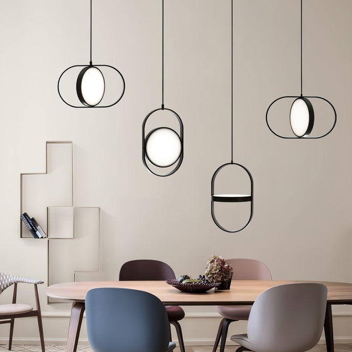 Adjustable Moon-Inspired LED Pendant Light