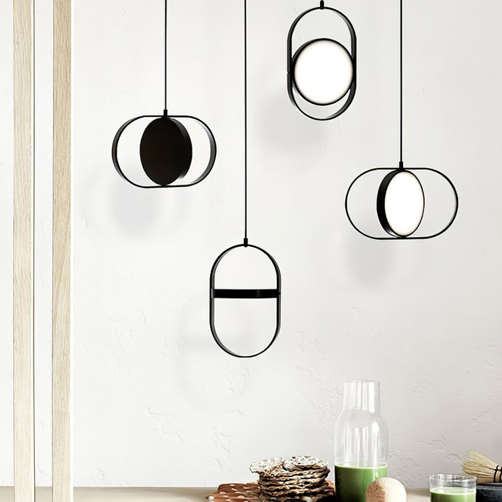 Adjustable Moon-Inspired LED Pendant Light