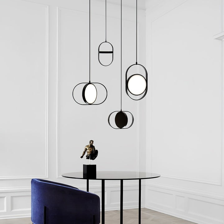 Adjustable Moon-Inspired LED Pendant Light