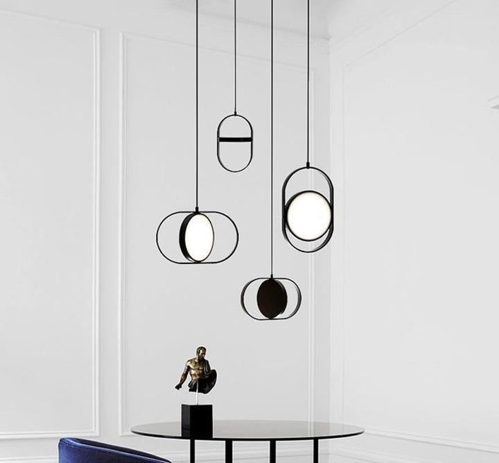 Adjustable Moon-Inspired LED Pendant Light