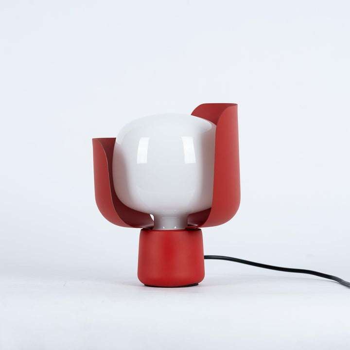 Adjustable Petal-Shape Glass LED Table Lamp
