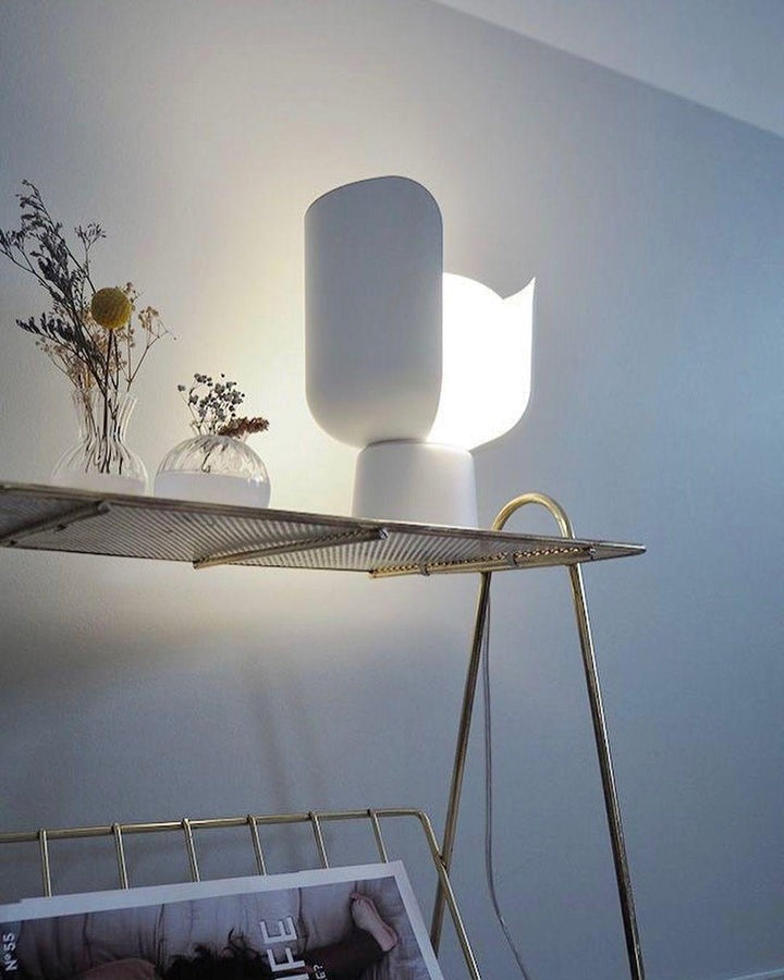 Adjustable Petal-Shape Glass LED Table Lamp