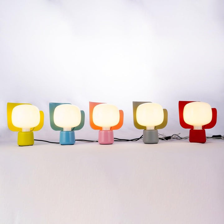 Adjustable Petal-Shape Glass LED Table Lamp