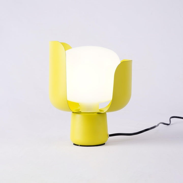 Adjustable Petal-Shape Glass LED Table Lamp