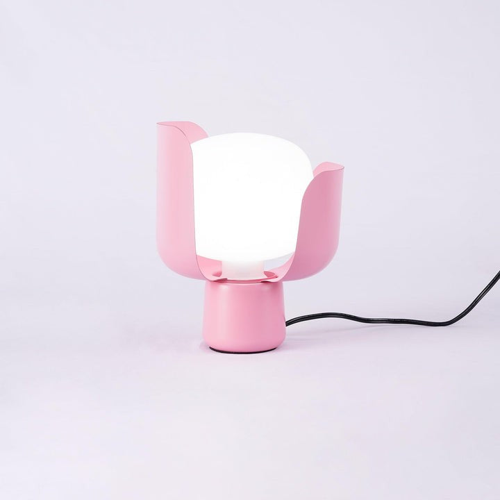 Adjustable Petal-Shape Glass LED Table Lamp