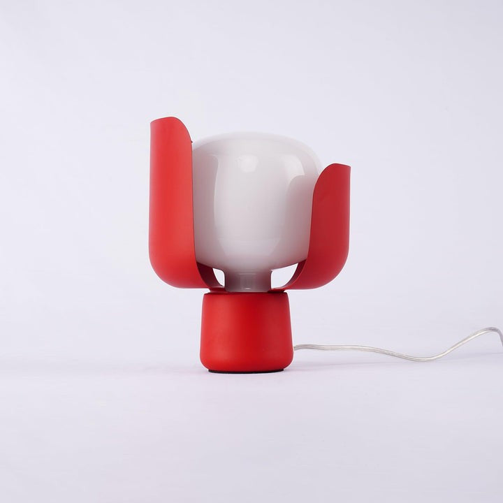 Adjustable Petal-Shape Glass LED Table Lamp