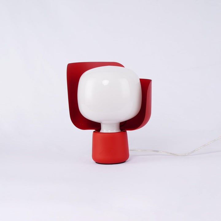 Adjustable Petal-Shape Glass LED Table Lamp