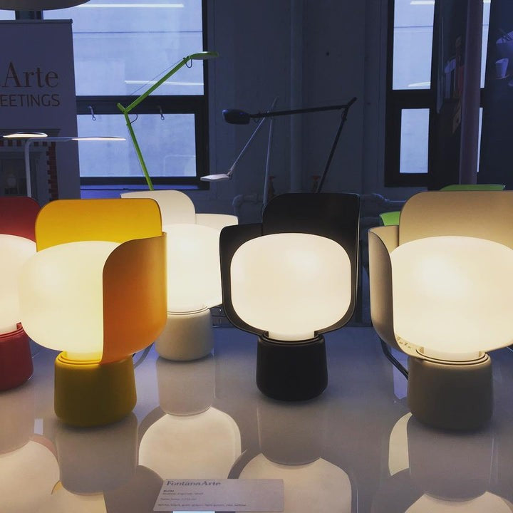 Adjustable Petal-Shape Glass LED Table Lamp