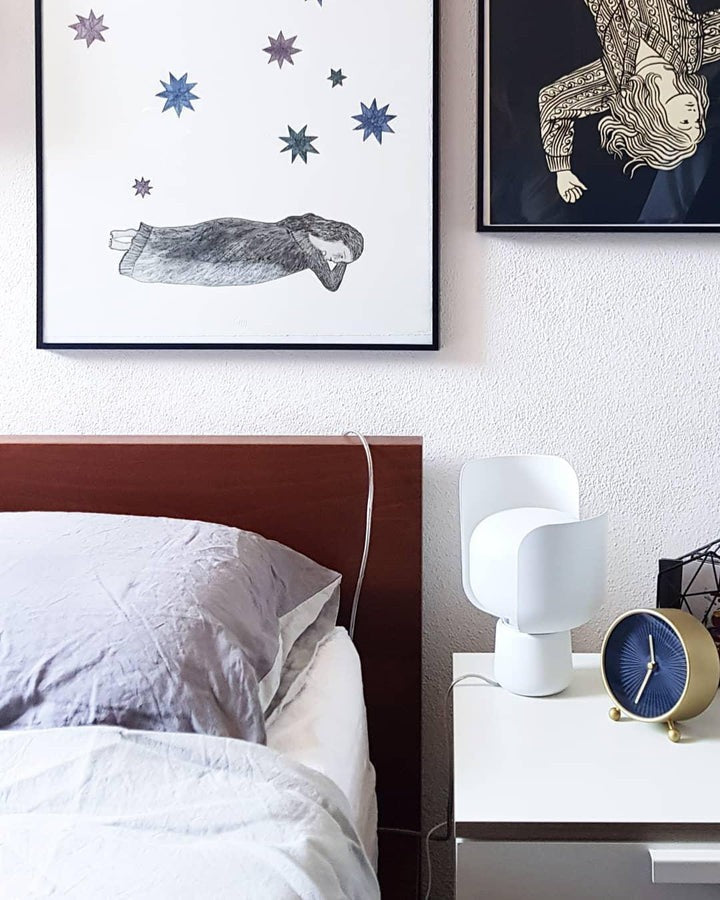 Adjustable Petal-Shape Glass LED Table Lamp