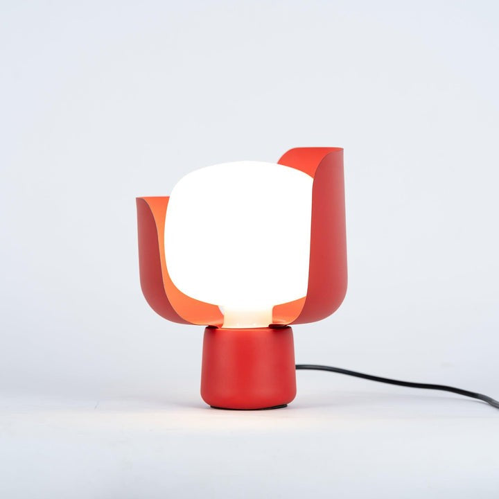 Adjustable Petal-Shape Glass LED Table Lamp