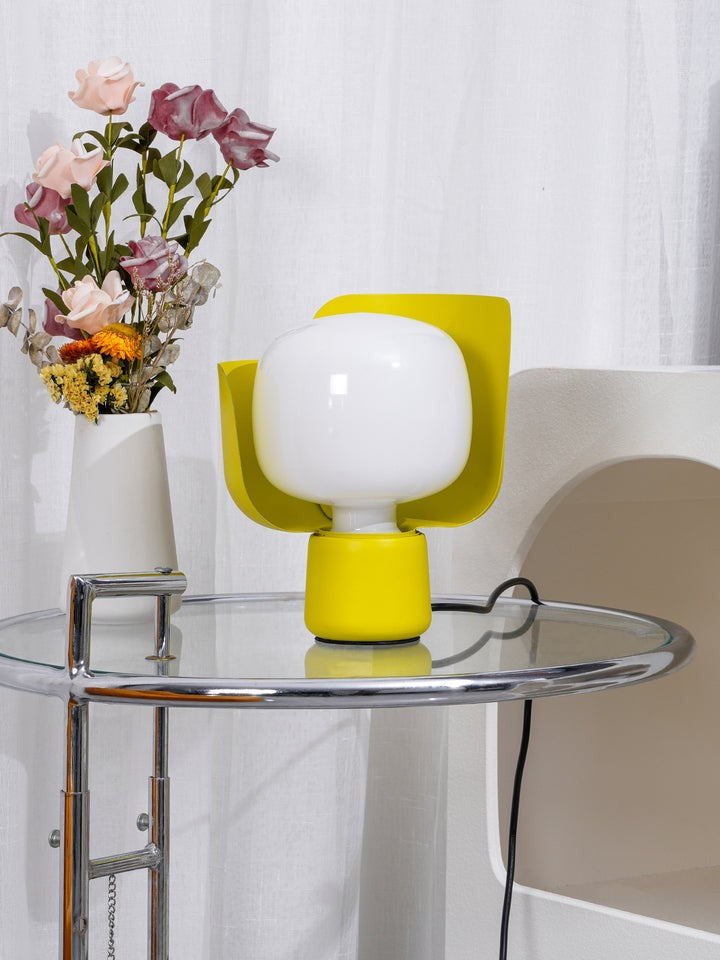 Adjustable Petal-Shape Glass LED Table Lamp