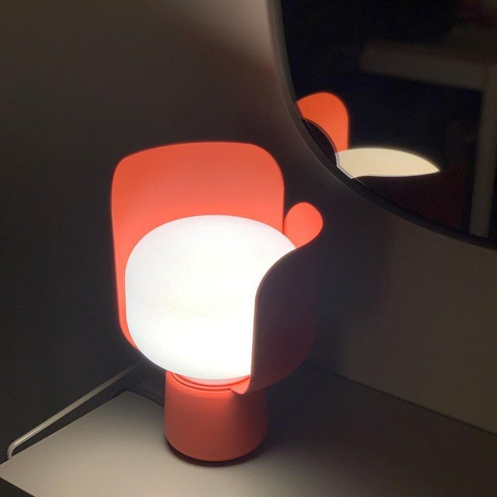 Adjustable Petal-Shape Glass LED Table Lamp