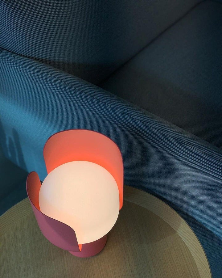 Adjustable Petal-Shape Glass LED Table Lamp