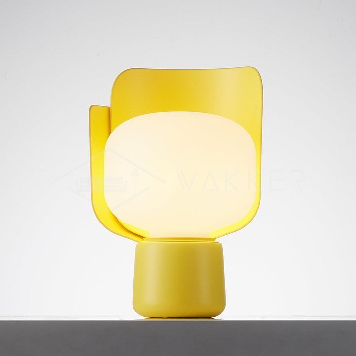 Adjustable Petal-Shape Glass LED Table Lamp
