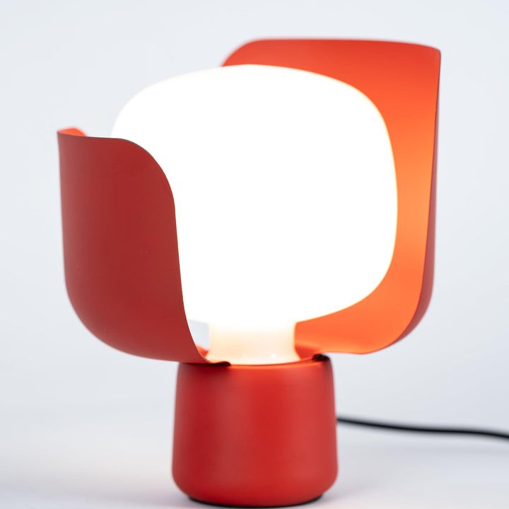 Adjustable Petal-Shape Glass LED Table Lamp