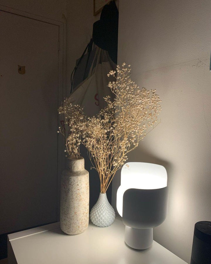 Adjustable Petal-Shape Glass LED Table Lamp