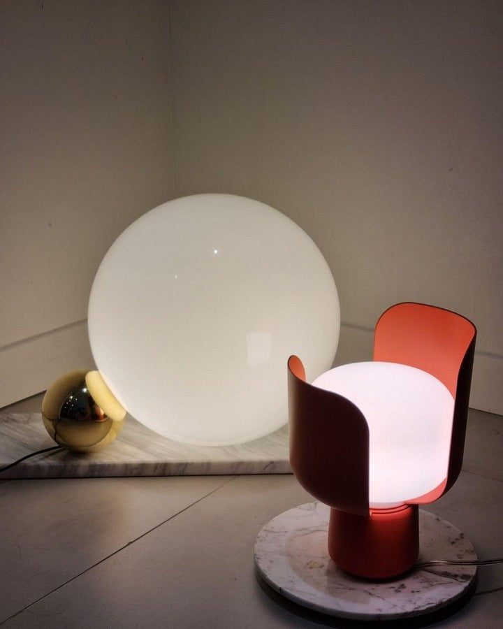 Adjustable Petal-Shape Glass LED Table Lamp