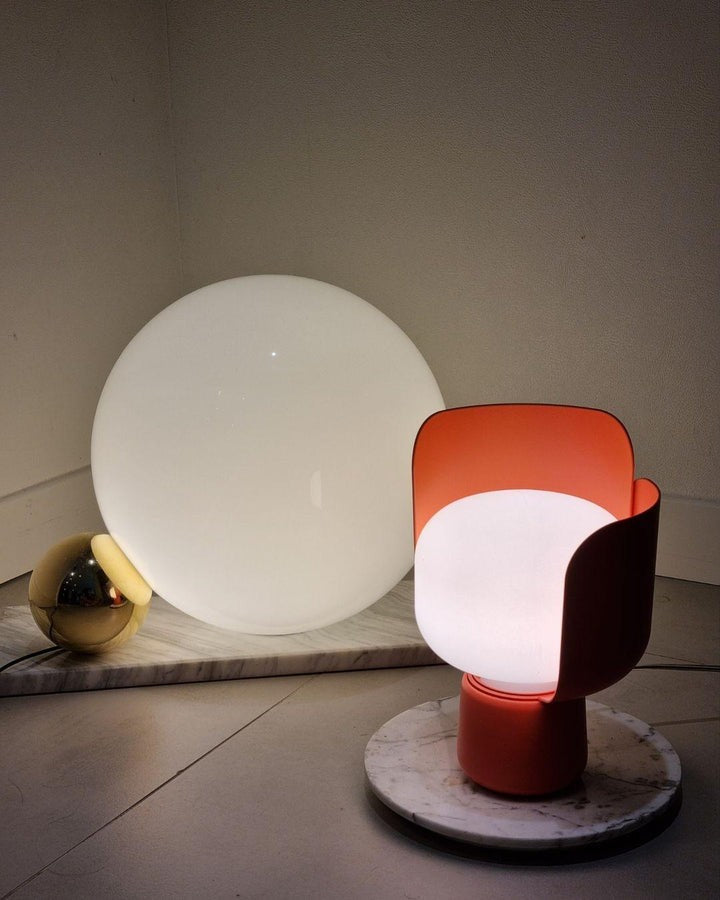 Adjustable Petal-Shape Glass LED Table Lamp